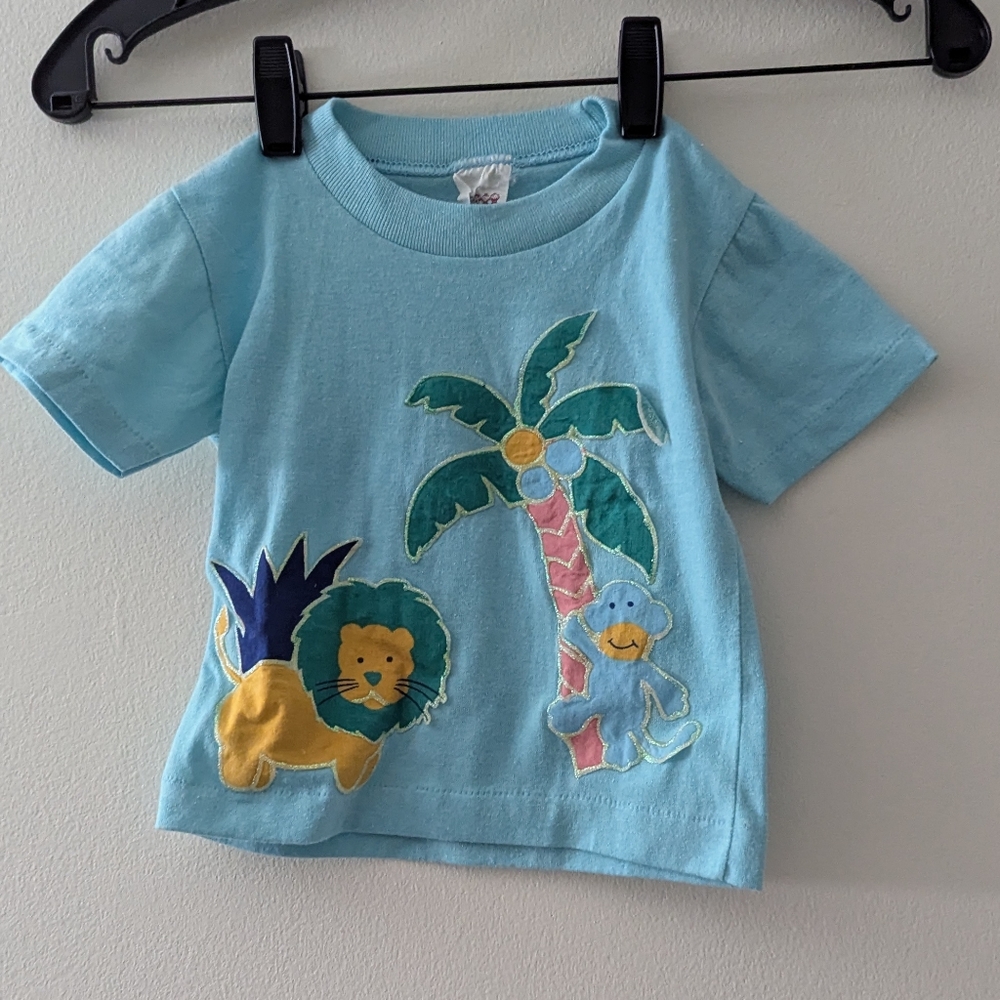 Vtg 90s Kids Clothes Zoo Shirt Pixie Playmate Brand